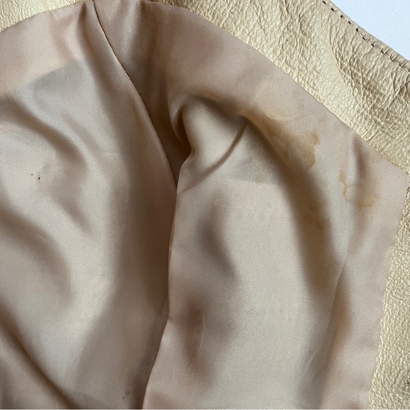 Vintage 90s SHAPE FX Women’s Whimsigoth Leather Bustier Corset Top Crochet Sz 10 - Picture 13 of 15